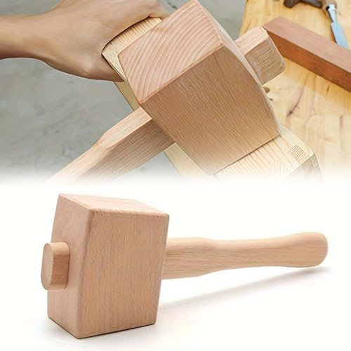 Martillo de Madera, Mazo de Madera, Herramienta de Carpintería, Martillo de Carpintería, Martillo de Mazo, para Carpintería, Aficionados Al Bricolaje, para Colocar y Ensamblar Muebles de Madera