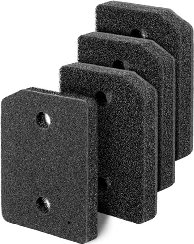 Confezione da 4 filtri di ricambio in schiuma compatibili con asciugatrici a pompa di calore Miele serie T1, filtro in spugna in schiuma per zoccolo, ricambio 9164761