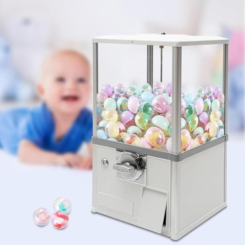 Gumball Machine for Kids - Commercial Candy Vending Machine with Locks and High Load Capacity for Game and Retail Stores - Durable Design for Easy Vending