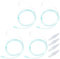 4 gafas de oxígeno para nariz, tubo de conexión de manguera de oxígeno, tubos de oxígeno de silicona para el hogar con manguera de 200 cm para dispositivos de oxígeno, terapia respiratoria e