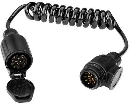 GEARMONSTER 2m 13-polig Anhänger Verlängerungskabel Stecker Adapter Anhänger Adapterkabel Kupplung für PKW LKW Wohnmobil Wohnwagen