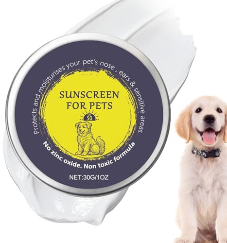 SPF 50 Sonnenschutzbalsam Für Haustiere, 30ML Hundesonnenschutz Für Die Nase, Natürliche Nasenbutter Für Haustiere, Tragbarer Sonnenschutz Für Katzen, Milder Hautberuhiger Nasenpfotenbalsam Sonnencrem