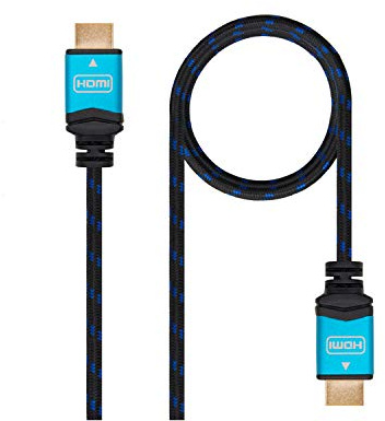 Watio Wave Cavo HDMI - Cavo v2.0 da 5 metri, supporta risoluzione 4K, colore nero, ideale per collegamenti ad alta definizione. *