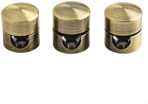Metal Cable Clips 3pcs Set for Efficiently Organizing Cables and Wires with a Touch of Elegance (bronze)