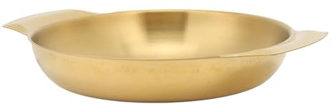 WPKD BLUEIY Paellera de acero inoxidable, sartén de fondo plano con asas dobles para las orejas, fácil limpieza, calentamiento uniforme, tamaño pequeño, 30 cm, ideal para cocinar paella y otros D