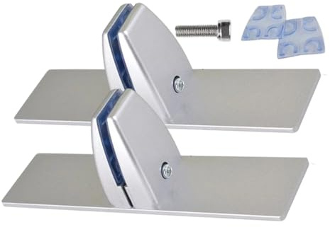 Hqunjikp Standfuß für Glaskamin, mit verstellbaren Clips, robuste Ständer, -Sichtplatte, Metallhalterung, für den Innenbereich, kaltes Wetter, Erntedankfest, Urlaub, Party, Zuhause