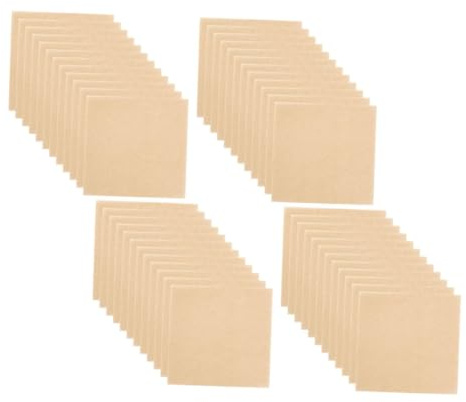 BESPORTBLE Feuilles De Papier Sulfurisé Carré 8x8 Cm 500 Pcs Papier Antiadhésif Pour Galettes Hamburger Résistant à L'huile L'eau Usage Four Barbecue Et Restauration Séparateur Pour Steaks Hachés
