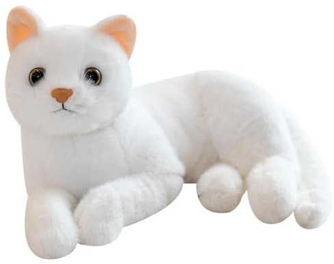 Generisk plyschkattgosedjur, realistisk katt mjuk leksak | 3D-kattkudde, plyschdjur, söt kattplyschleksak, realistisk kattleksak, fantastisk present till barn
