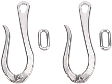Akozon 2 Hebillas de Escalada para Barcos Marinos, de Acero Inoxidable de 6 Pulgadas, de Liberación Rápida, para Balsas Salvavidas, Grillete de Enlace para Barcos, y Operaciones