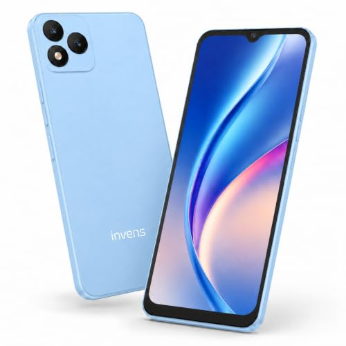 invens Note TK01 Teléfono Móvil Libre, 6.52'' HD+, 7GB+32GB, Cámara 16MP | Android 12, Cámara 16MP+5MP, 128GB TF, 4G Dual SIM + TF, GPS/OTG/3.5mm Jack, Face ID, Bluetooth, Azul