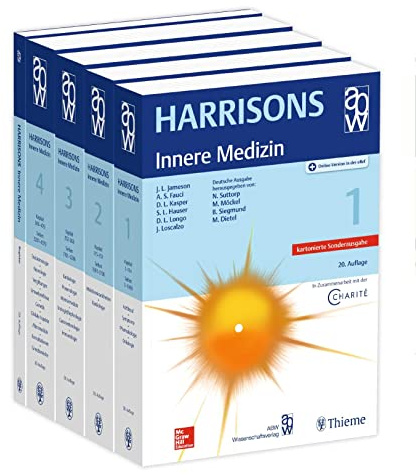 Harrisons Innere Medizin, 20. Auflage/Kartonierte Sondernausgabe, Set mit 4 Bändern+Registerband