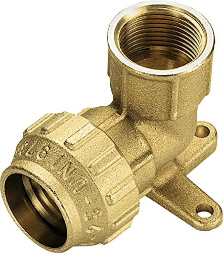 Cornat Klemmfitting 90 ° Winkel - Ø 25 mm x IG - Messing - mit einem Innengewinde - DVGW zertifiziert & für Trinkwasser zugelassen / T617025