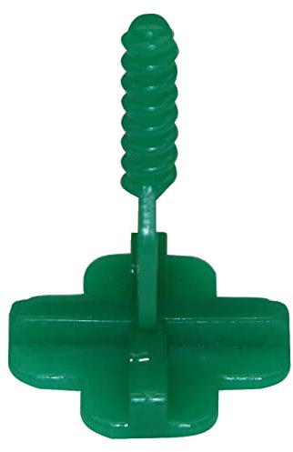 Karl Dahm Croisillons en Croix pour Joints de 4 mm, 250 Pièces, Vert I Languettes Filetées pour Système de Nivellement de Carreaux I Aide Pro pour la Pose facile de Carrelage – 12464
