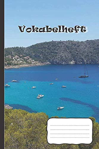 Vokabelheft: DIN A5 | 120 Seiten | Liniert | Vokabelheft Zweispaltig | Hochglanzcover