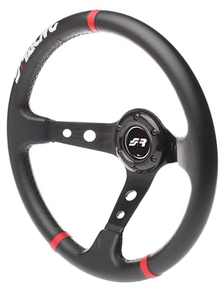 Simoni Racing GVL350/P Gravel Universal Steering Wheel, Schwarz
