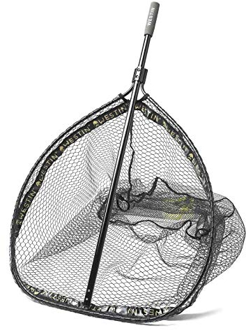 Westin W3 CR Landing Net XL Kescher für Hecht, Zander, Waller, Karpfen, Unterfangkescher, Bootskescher, Angelkescher fürs Ufer & Angelboot, Fischkescher mit beschichtetem Netz