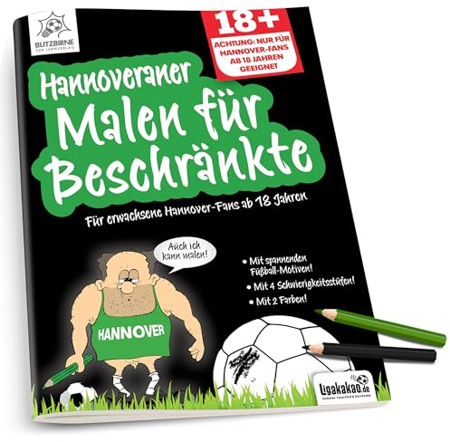Ligakakao Hannover Fanartikel ist Malbuch für Beschränkte Hannover Geburtstags Geschenk Kollege Mann Freund Bruder Weihnachten Fußball Scherzartikel Überraschungsgeschenk Wichteln