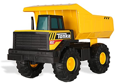 Tonka Steel Classics | Mighty Dump Truck | Kids Construction Toys for Boys and Girls, Vehicle Toys for Creative Play, Motor Skill Development for Kids Ages 3+ | Basic Fun 06087 FFP