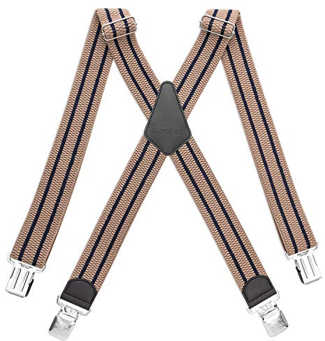 HBselect Hosenträger Herren 4 cm breit, Elastisch Verstellbar, Lang X Style