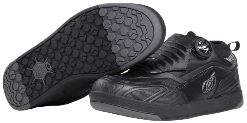O'NEAL Mountainbike Schuhe Loam WP Flat Shoe I Atmungsaktiv & wasserdicht I MTB Downhill Freeride | Unisex MTB Schuhe Herren Damen mit guter Wärmeisolierung | Schwarz Grau | Größe 36