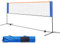 Rete da Badminton, 4m / 5m Rete da calcio Tennis Rete da Allenamento per Rete da pallavolo Portatile, altezza regolabile da 89 cm a 155 cm, Interni ed Esterni (4M)
