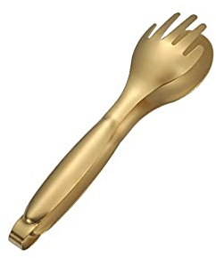 RTHGTFQZ Pinze Cucina Pinze Alimentari, Pinze da Cucina in Acciaio Inox for Catering Insalata Grill Pinze a Buffet, (Golden) Dimensioni: 20 * 4.7 cm