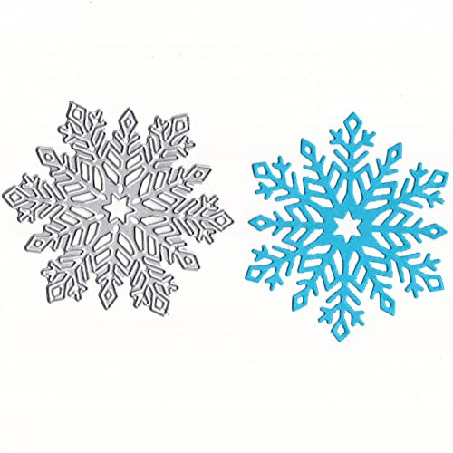 Qoiseys Weihnachten große Schneeflocke Stanzschablone Die Stanzen Basteln Prägeschablone, Stanzungen für DIY Scrapbooking Fotoalbum Dekoratives Papier Basteln Prägeschablone