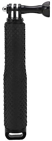 Perche à Selfie en Alliage D'aluminium, Amp Léger ; Poignée Compacte et Antidérapante, Facile à Utiliser, Amp Durable ; Robuste, Portable, Universel pour Caméra de Sport (Black)