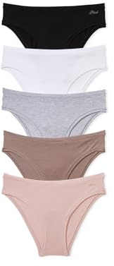 Victoria's Secret PINK Cotton Cheekster Panty Pack, Cheeky Panties for Women, Hipster, Ladies Underwear, Assorted (S)