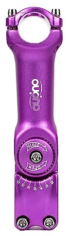 WANGZEYU Fahrrad Vorbau Passen Sie den Vorbau um 0–60 Grad an Fahrradlenker ErhöHung (Color : 25.4x130mm Purple)