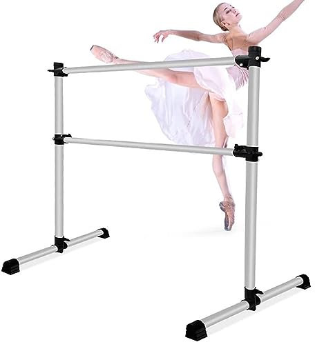 SnamicE Ballettstange, leichte Ballettstange aus Aluminiumlegierung, tragbarer Trainingsstab mit Einstellbarer Höhe, perfekt für Kinder und Erwachsene, 1,2 m/4 Fuß (1,2 m/4 Fuß)
