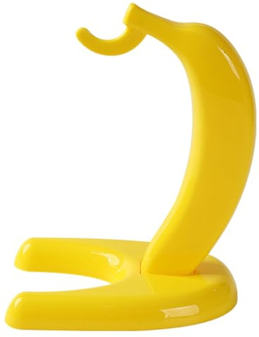 Amosfun Support De Support De Banane Drôle Cintre De Crochet De Bananier En Forme De Banane De Nouveauté En Plastique Pour Garder Les Bananes Fraîches Pour Le Comptoir De Cuisine À