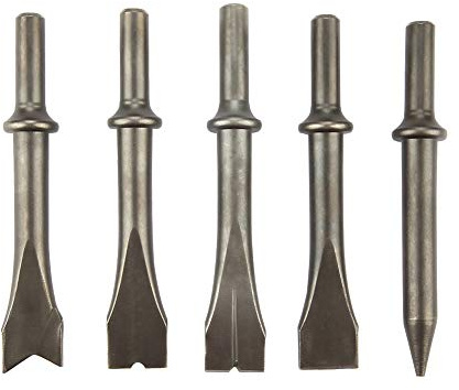 Lot de 5 burins pour marteau-perforateur pneumatique - Pour marteau-perforateur pneumatique 150/190/250