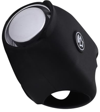 Campanello per Bici Clacson Elettronico Leggero Suono Forte Avviso di Sicurezza per Bicicletta Ciclismo Mountain Bici da Strada Moto Facile Installazione Durevole (BLACK)