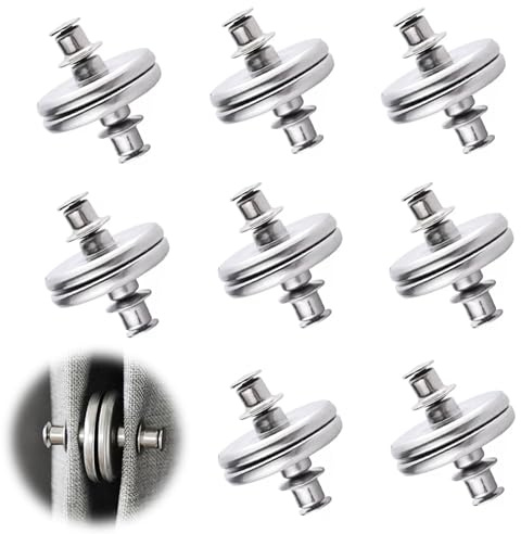 Botones Magnéticos para Cortina,16 PCS Perillas Magnéticas para Cortinas Hebilla Magnéticos para Cortina Magnético Cortina para Cortinas con Fugas de Luz o Que se Vuelan Alrededor