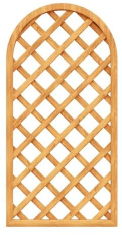 Paquete de paneles de madera enrejados con parte superior redonda, decorativos, arqueados, sin marco, de listones verticales, for jardín, tratados a presión, for remate de cerca, decoración de pared o