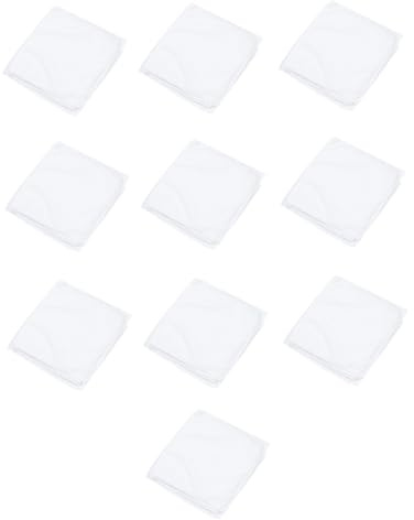 Microfiber Washcloths 10pcs White Towels for Travel Business Trips | Disposable Towels, Pedicure and Spa Use, Simple Elegant Look, Comfortable Touch, No Hair Shedding