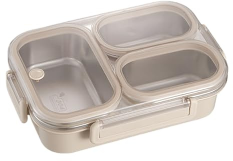 Oxxggkao Caja Bentos de acero inoxidable con múltiples compartimentos, apta para lavavajillas, a prueba de fugas, contenedor de almacenamiento de alimentos para viajes, trabajo, escuela, caja Bentos