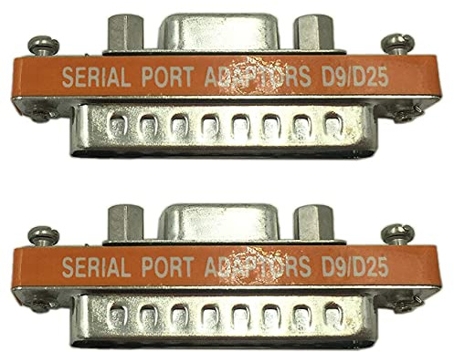 Akfldms 2X Db9 Buchse auf Db25 Stecker Mini Serielle Schnittstelle Adapter Kabel Gender Umsetzer