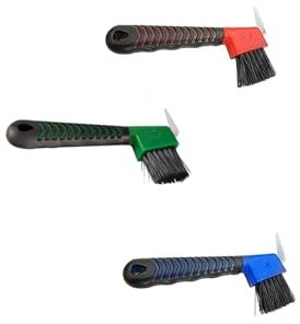 Alksubbm Compacts Portable Horse Hoofs Scrapers and Brush Set Easy to Carry in Saddles Bags Durability Horse Grooming Tool Professional Tool