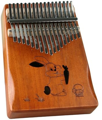 Pianoforte a pollice Pianoforte a pollice a 21 toni Kalimba, mogano, legno di acacia, multicolore(2)