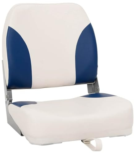 Generico Sedile Pieghevole per Barca 1 Set Blu e Bianco 41x36x48 cm,Parti Barche a Vela,3284285