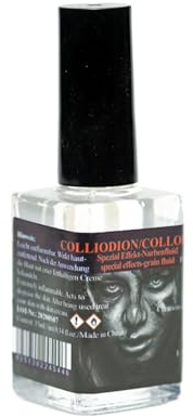 Collodion Liquide Cicatriciel 15 ml de peinture effet blessure visage avec | Liquide Effet Cicatrice Pour cosplay maison hantée scène de rôle costume performance fête photographie carnaval