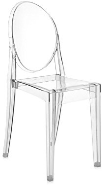 Kartell Victoria Ghost, Set da 4 Sedie, Cristallo