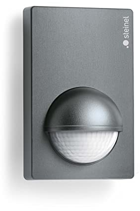 Steinel Bewegungsmelder IS 180-2 anthrazit, 180° Infrarot Bewegungssensor, Dämmerungssensor für Innen-,und Außenbereich
