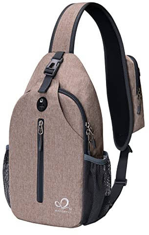 WATERFLY Sling Ryggsäck Sling Bag Axelväska, justerbar ryggsäck, vandringsryggsäck, byst, för män och kvinnor ..