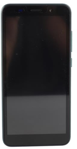 Téléphone à écran HD, Téléphone à Double Carte, Téléphone Intelligent de Veille 512Mb 4 Go (Noir) (Vert)