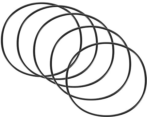 QUARKZMAN Nitrile Gomma O-Ring 140mm x 133mm x 3,5mm Guarnizioni di Tenuta Anelli Rubinetti Rotondo Guarnizione Rondella per Rubinetto Idraulica Riparazione Sigillatura Connessione, 5 Pezzi