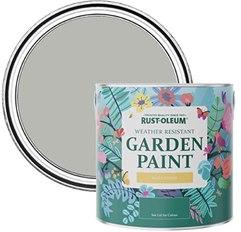 Rust-Oleum Grey Mould-Resistant Garden Paint In Matt Finish - Grey Tree 2.5L