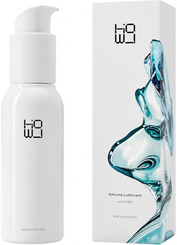 Howl Silicone Based CBD Lube 100ml | Unflavored Personal Lubricant for Couples | Non-Sticky Long Lasting Formula | Waterproof Sex Lubricant Gel for Privacy Shower - Condom Compatible